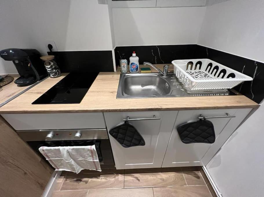 La Patte Blanche Terrasse Centre Ville Sens 6M Gare Ngoại thất bức ảnh